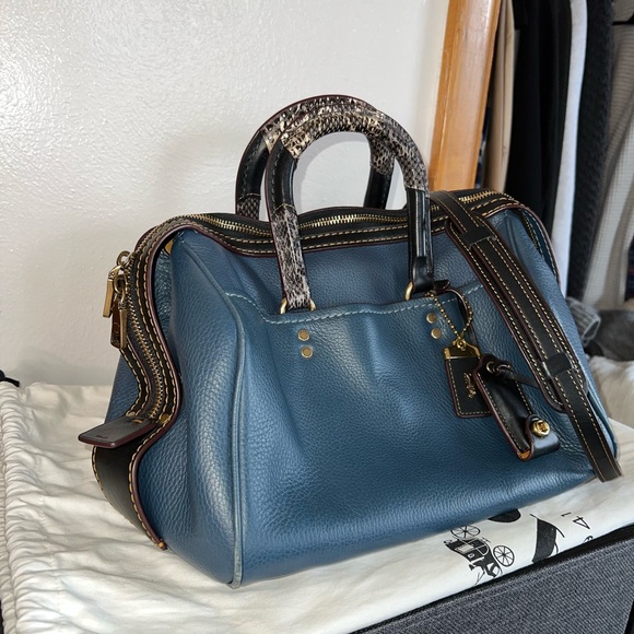 Coach 1942 Rogue Satchel in the color denim with genuine...